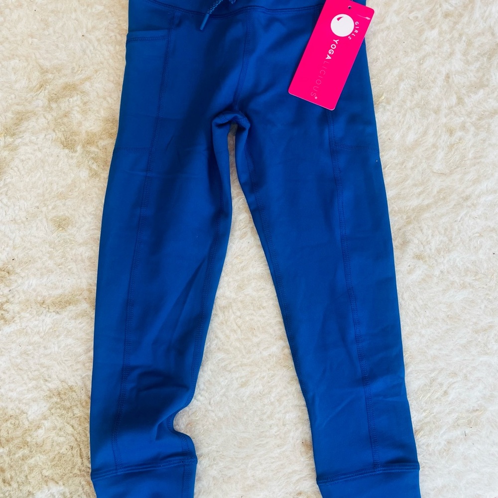 Kids Blue Yoga Pants